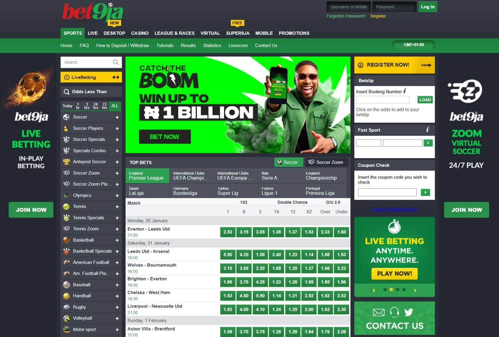 Bet9ja Old Mobile